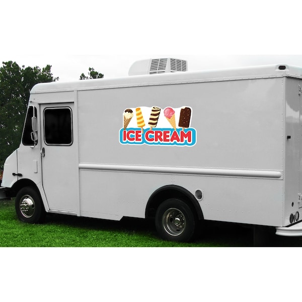Signmission Safety Sign, 9 in Height, Vinyl, 6 in Length, Ice Cream 2, D-DC-12-Ice Cream 2 D-DC-12-Ice Cream 2 - main